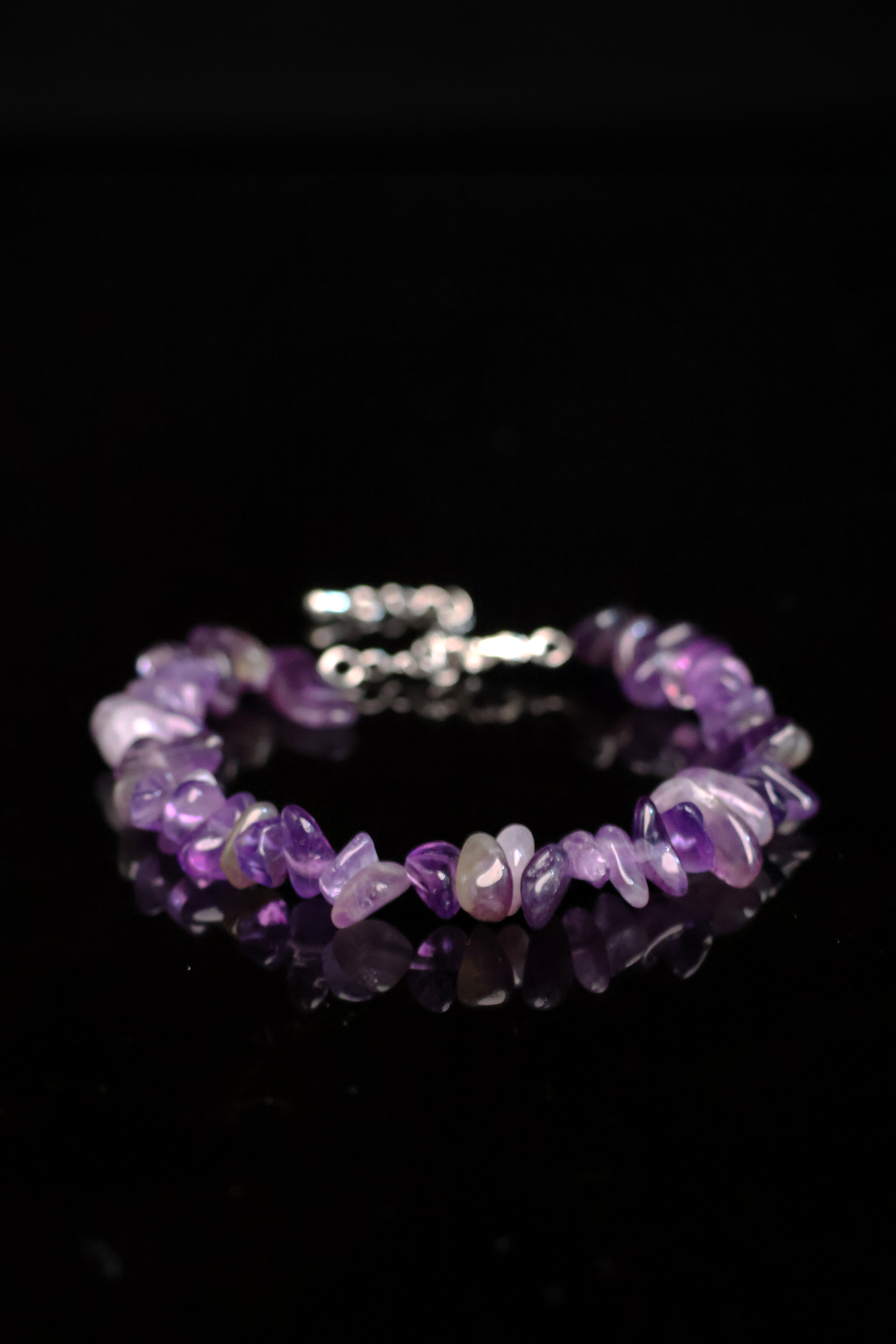 Tibetan Amethyst Bracelet that Ignites Fiery Inspiration(adjustable)