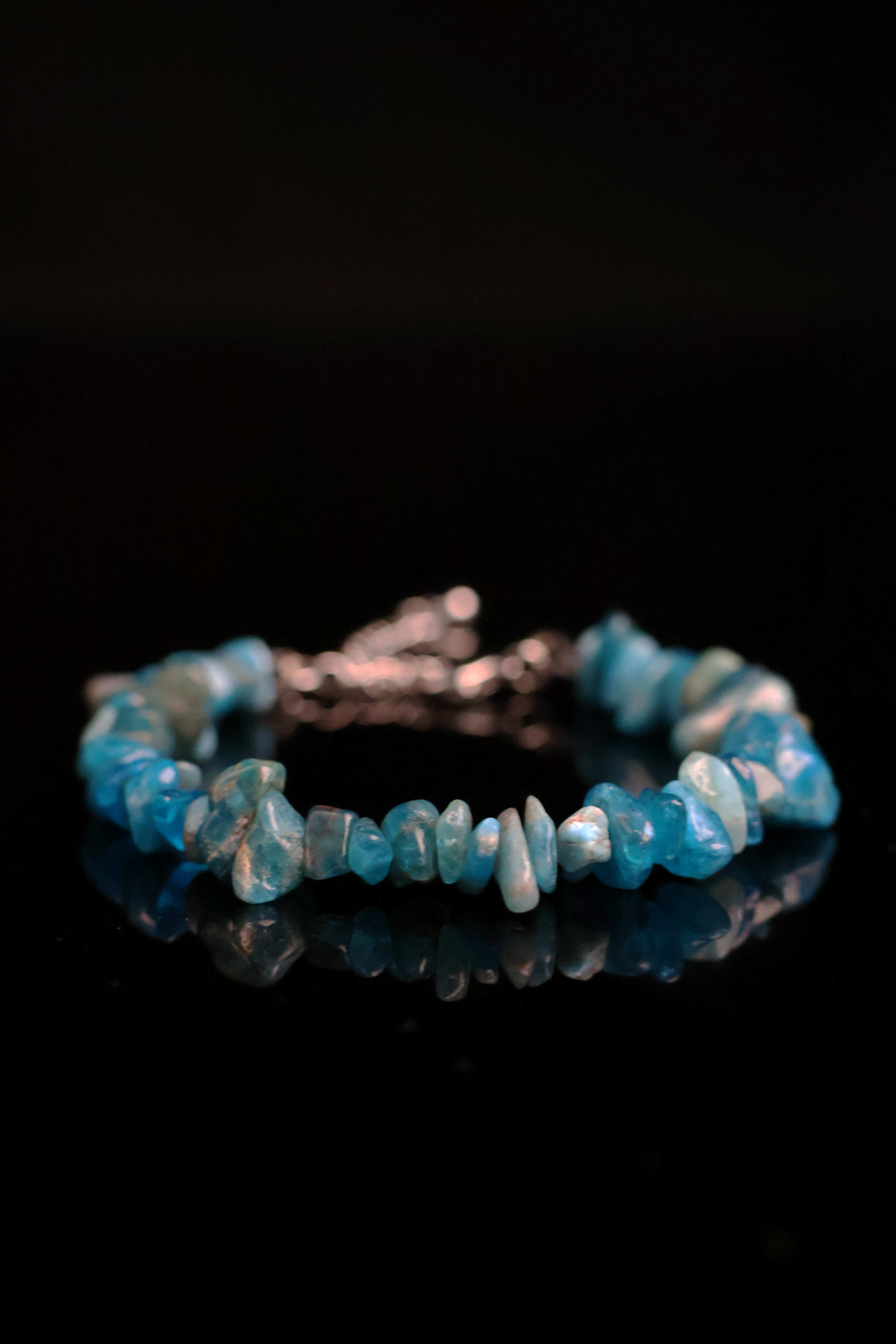 Tibetan Azure Apatite - Flow of Abundance Bracelet(adjustable)