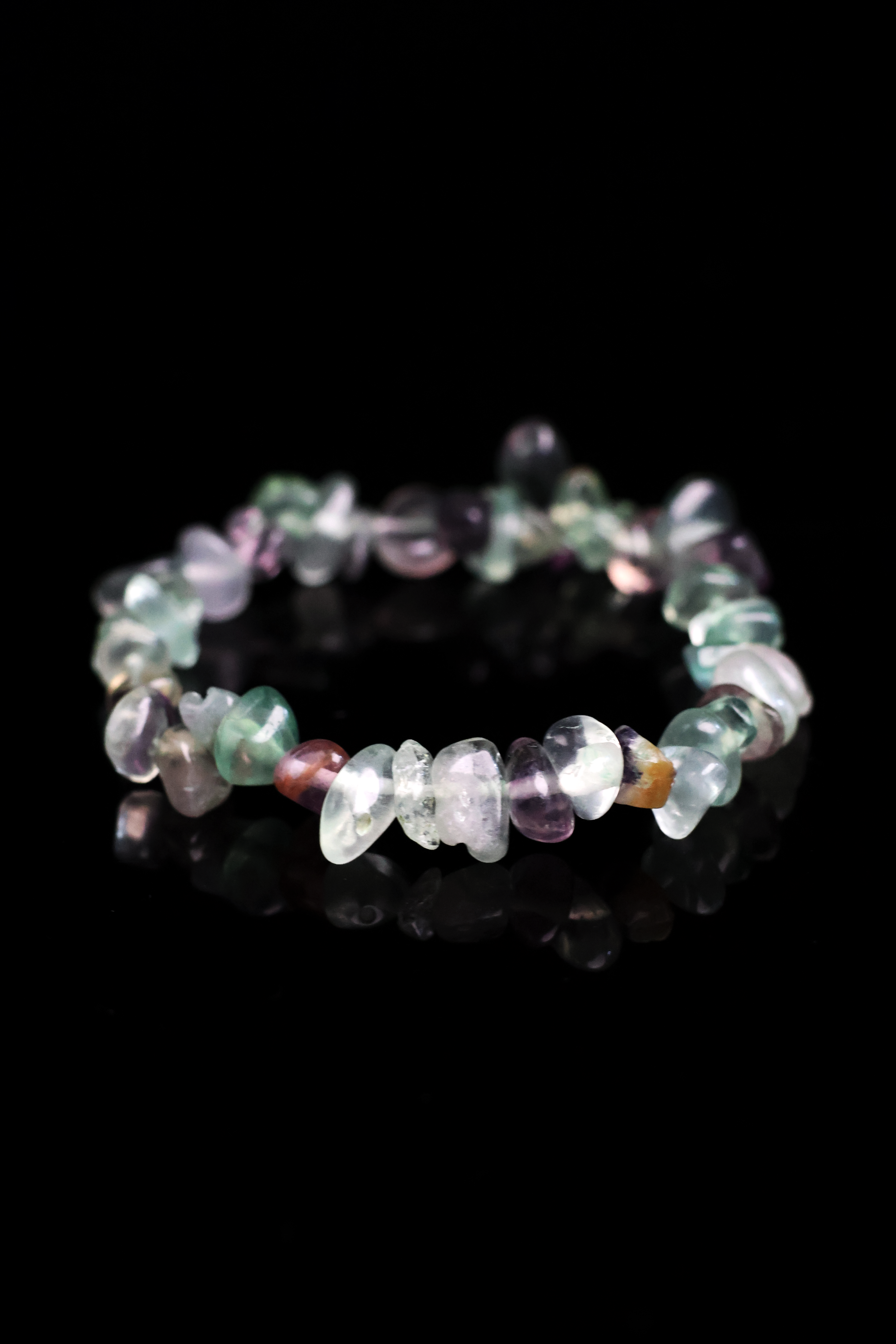 Tibetan Well-being Catalyst - Green Fluorite Raw Bracelet