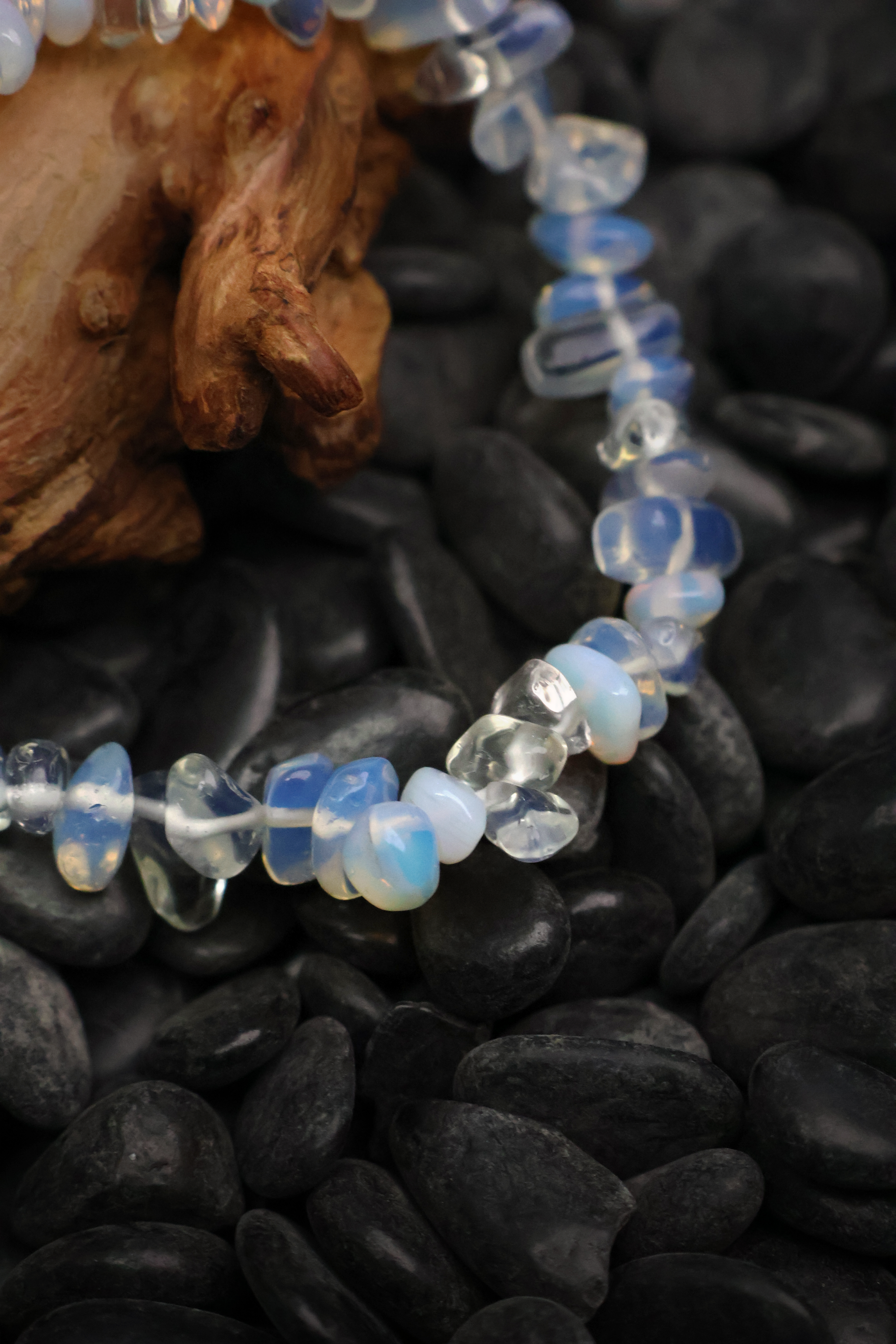 Purity Enhancing Tibetan Opal Raw Crystal Bracelet(adjustable)