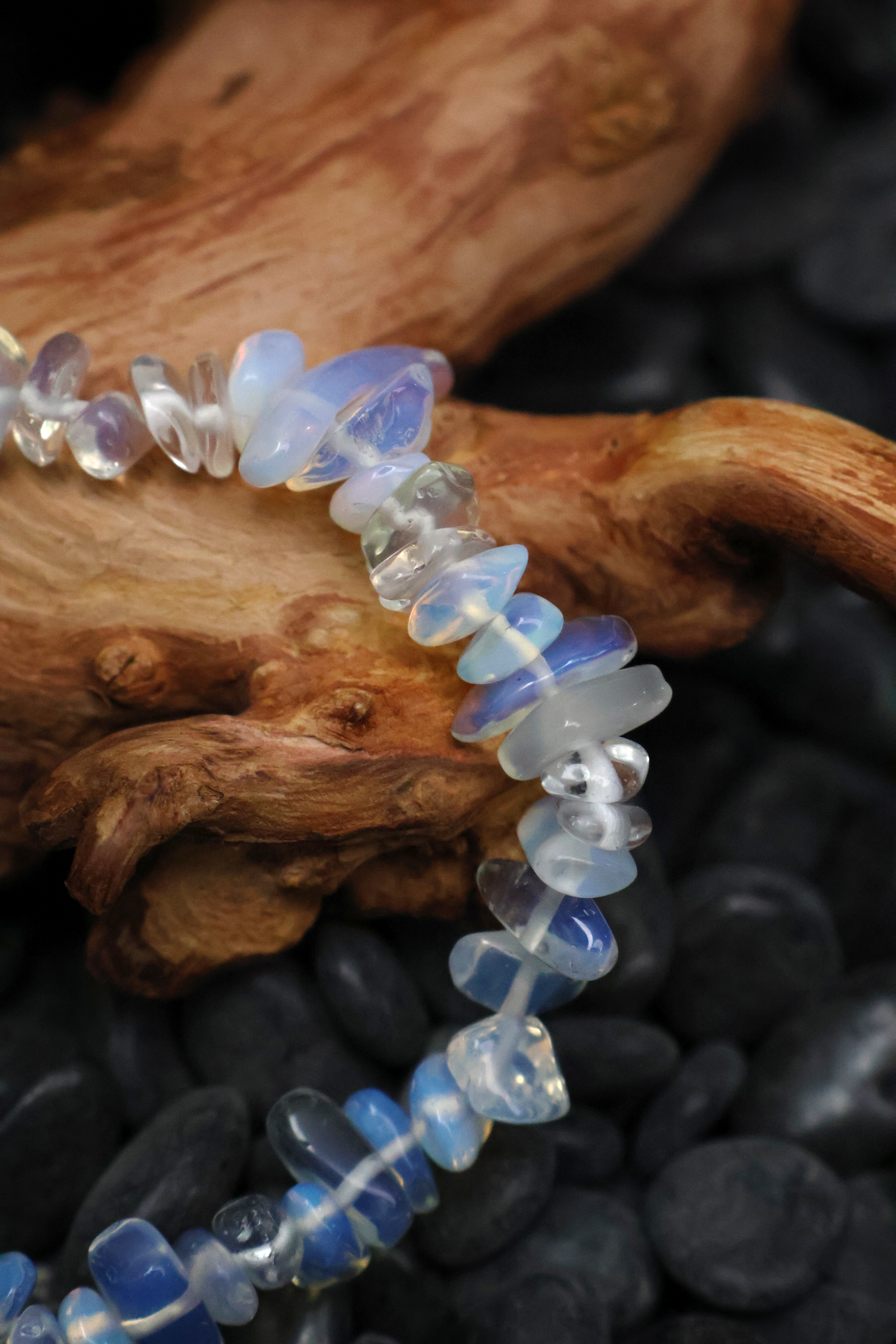Purity Enhancing Tibetan Opal Raw Crystal Bracelet(adjustable)