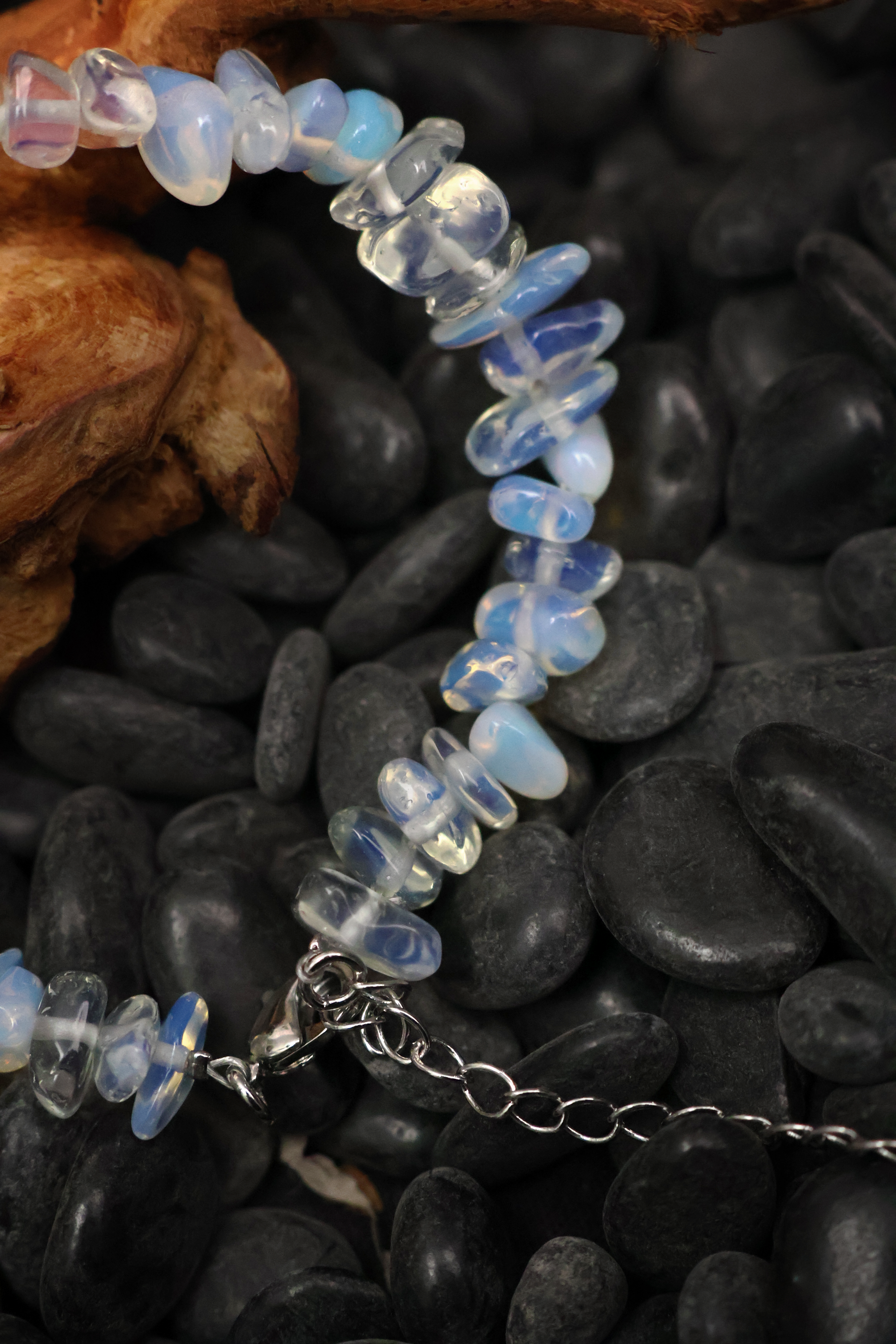 Purity Enhancing Tibetan Opal Raw Crystal Bracelet(adjustable)