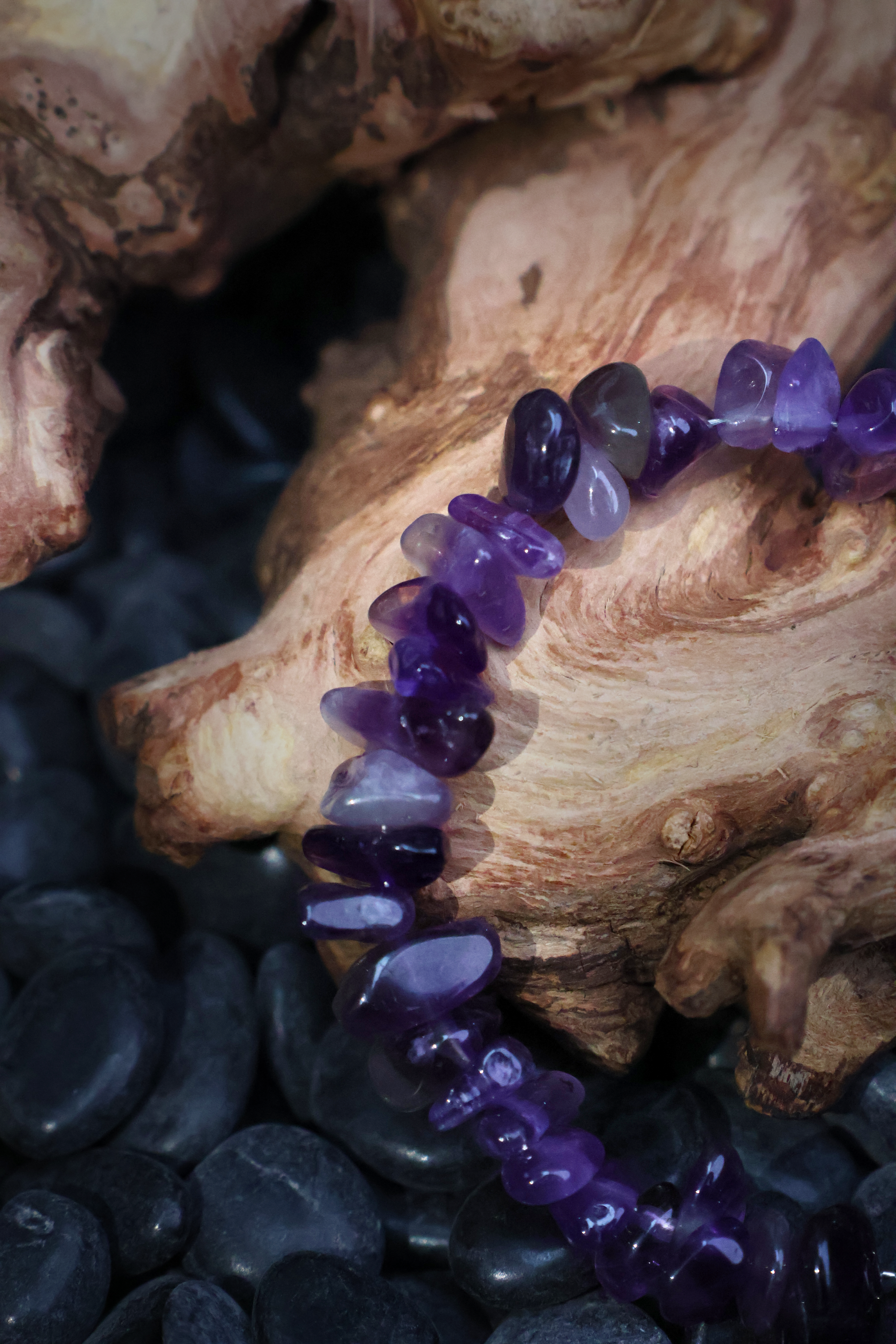 Tibetan Amethyst Bracelet that Ignites Fiery Inspiration(adjustable)