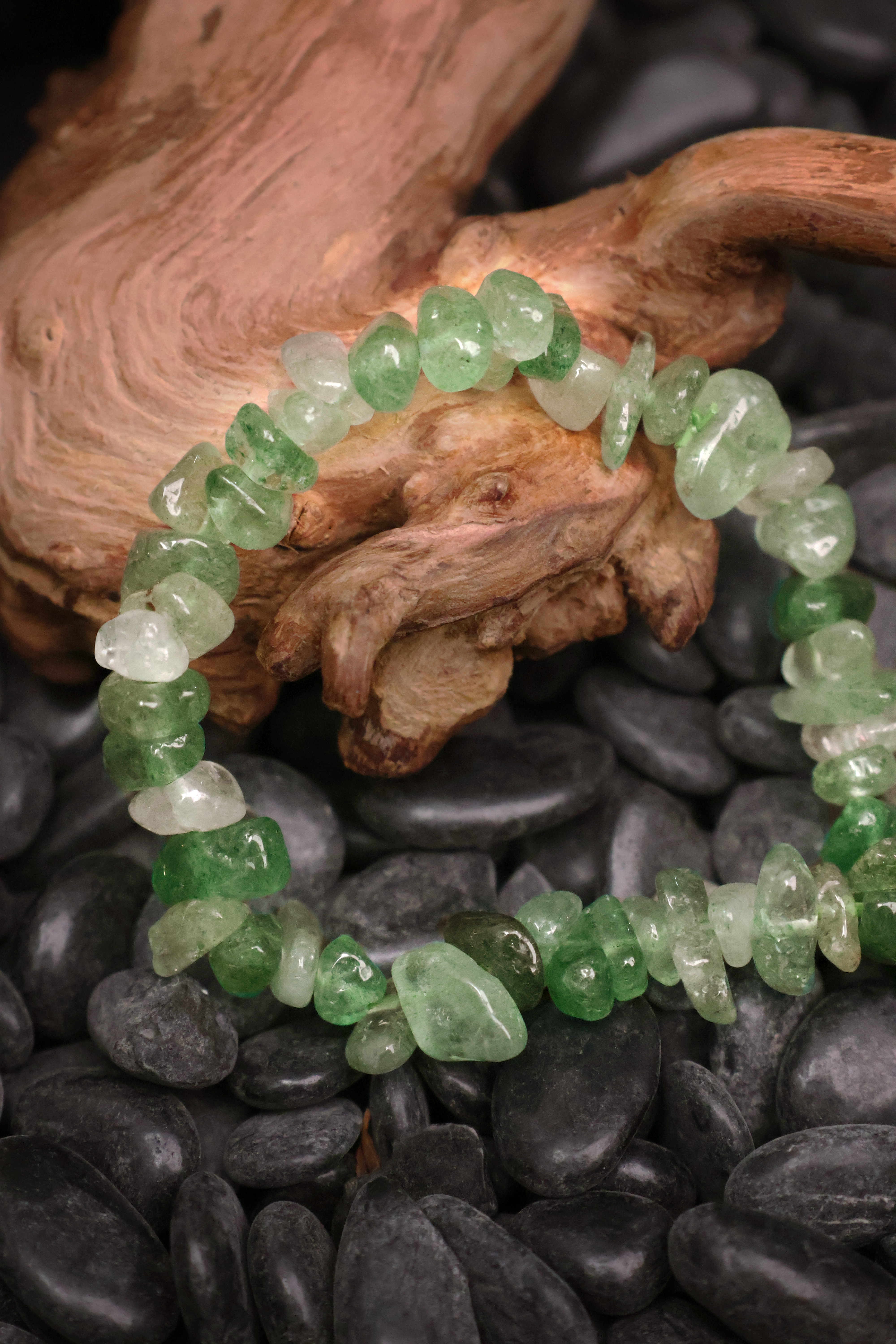 Tibetan Green Phantom - Power Catalyst Raw Bracelet