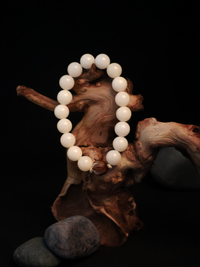 Lotus Serenity White Bodhi Meditation Bracelet