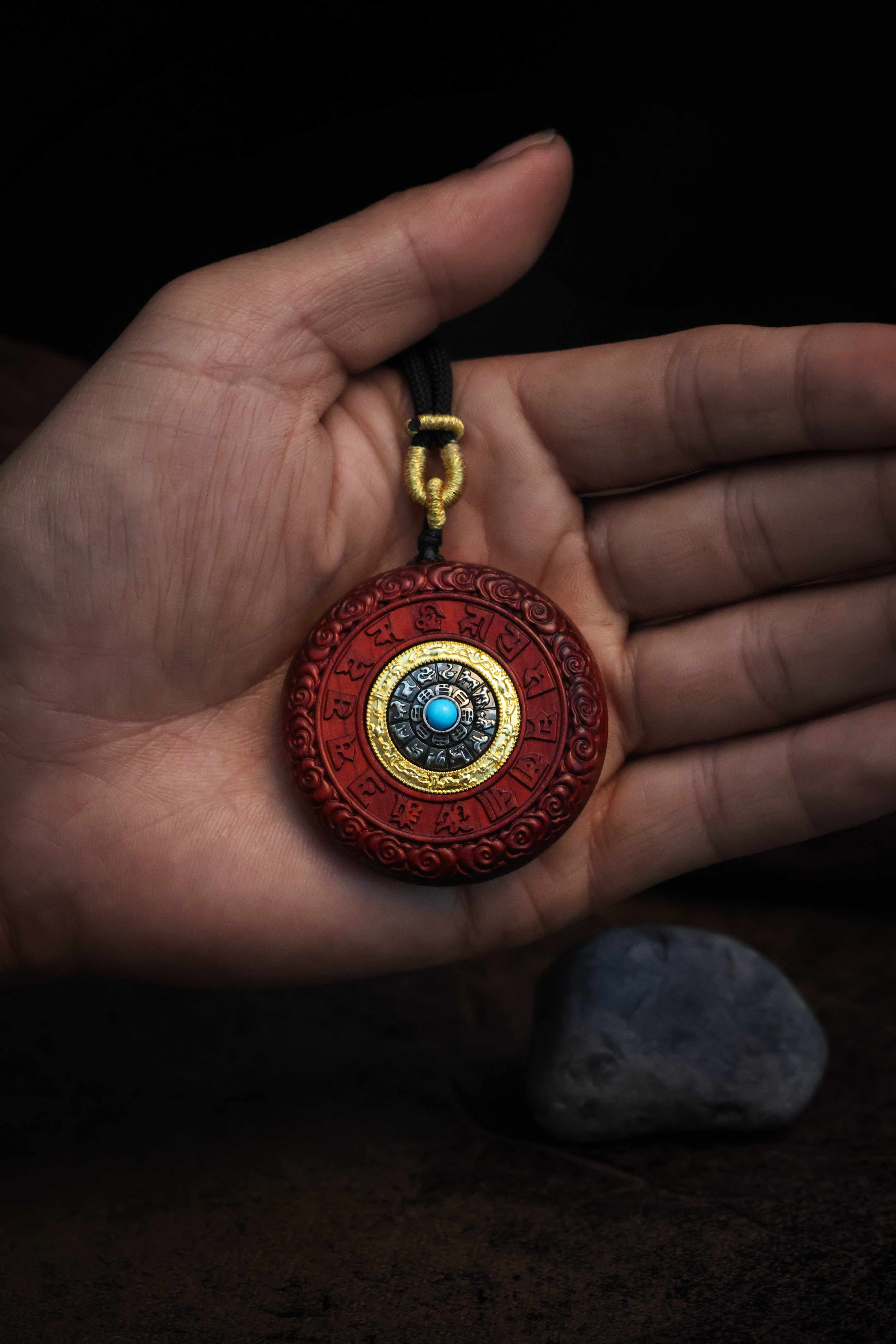 Nine Palaces Eight Trigrams Wealth Attraction - Yellow Wealth God