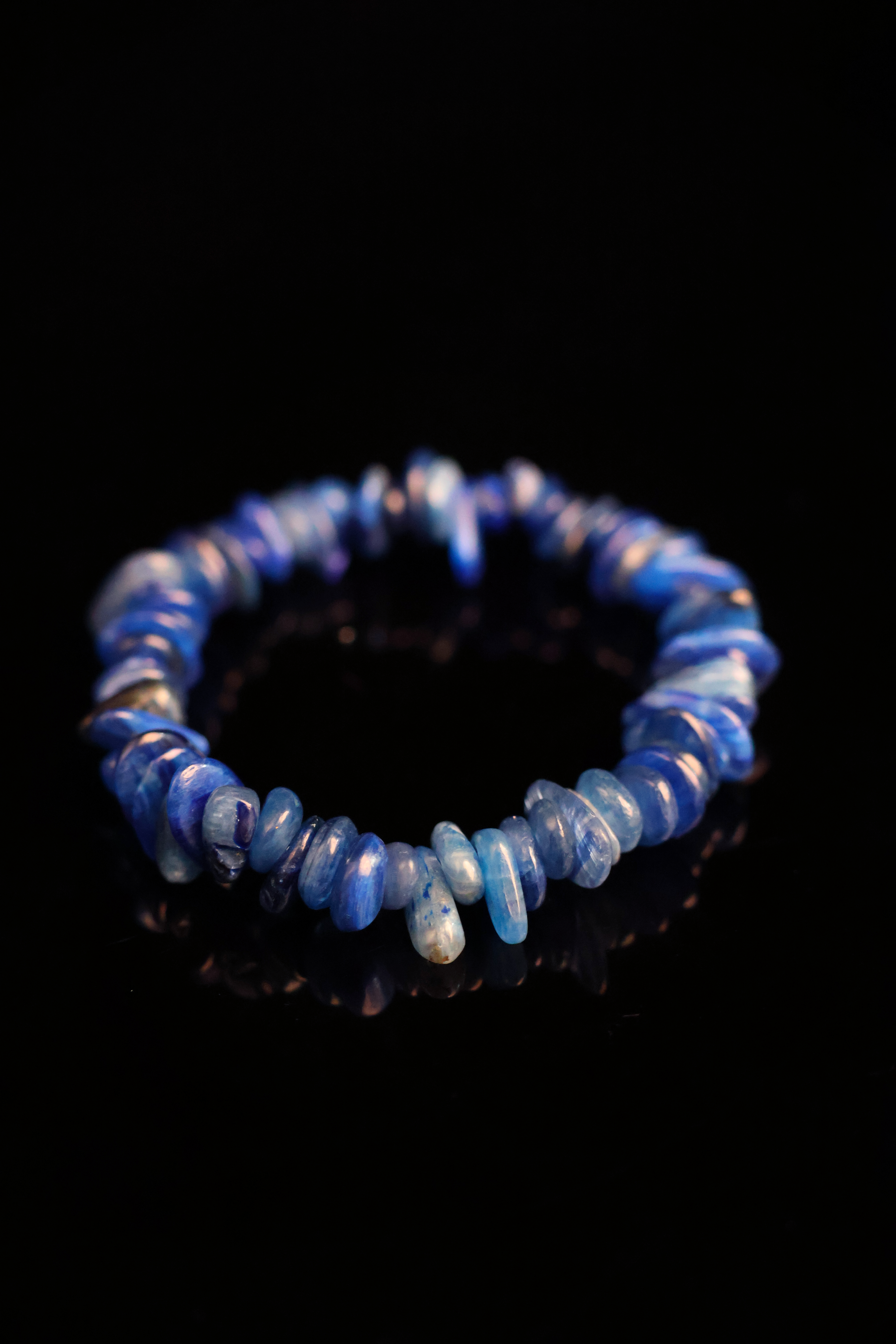 Tibetan Serene Aquamarine Raw Stone Bracelet