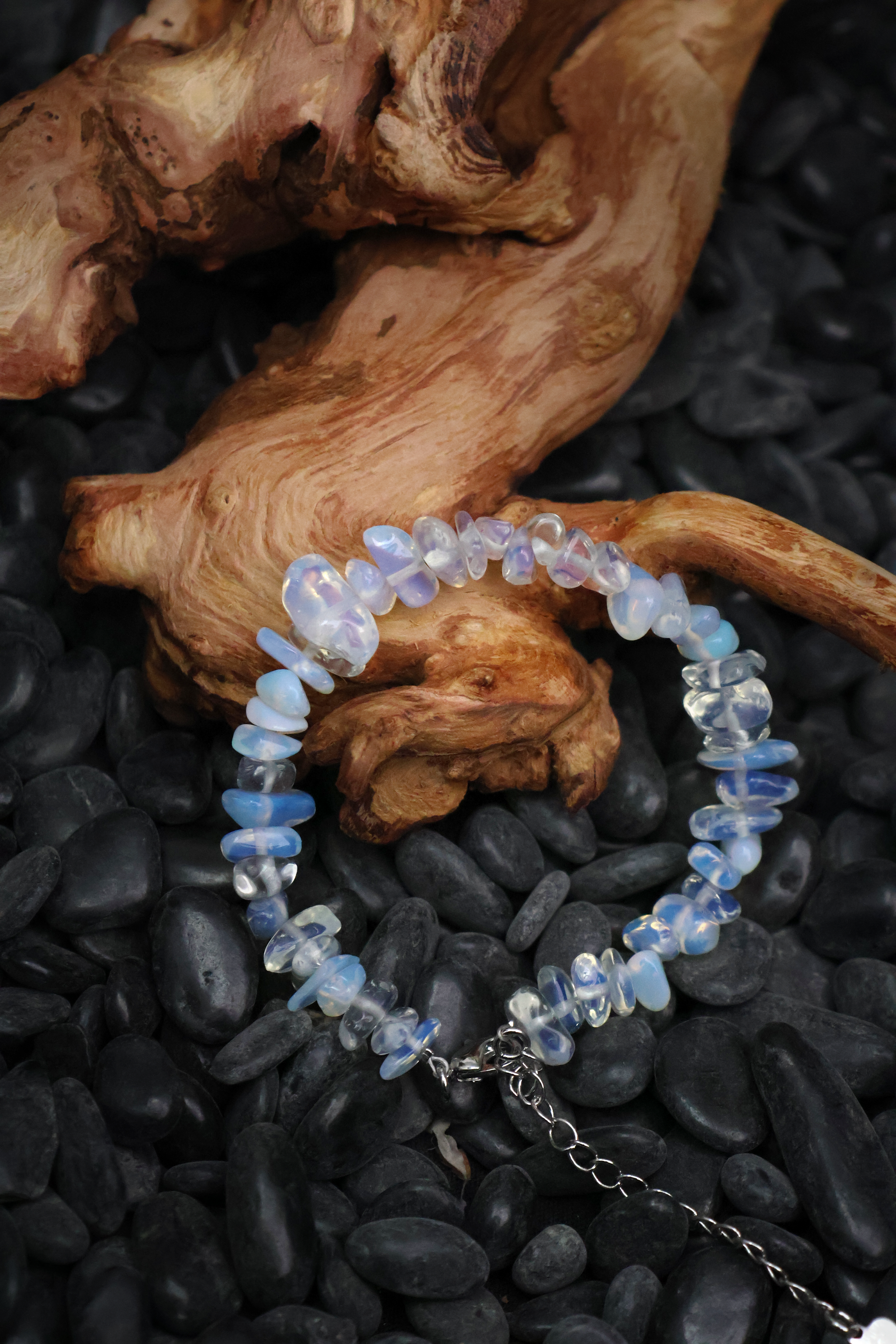 Purity Enhancing Tibetan Opal Raw Crystal Bracelet（adjustable）