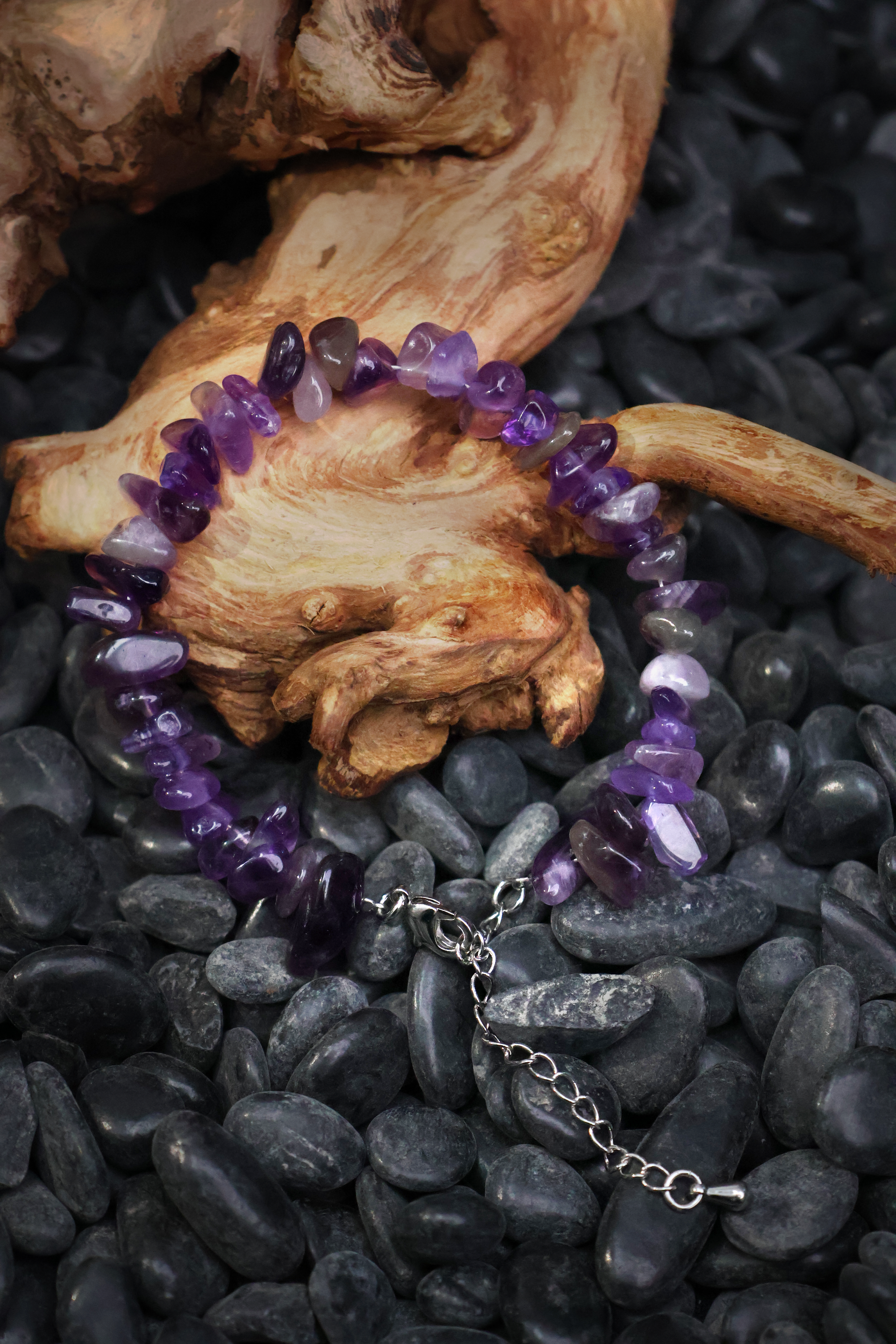 Tibetan Amethyst Bracelet that Ignites Fiery Inspiration（adjustable）