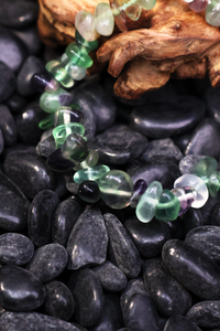 Tibetan Well-being Catalyst - Green Fluorite Raw Bracelet