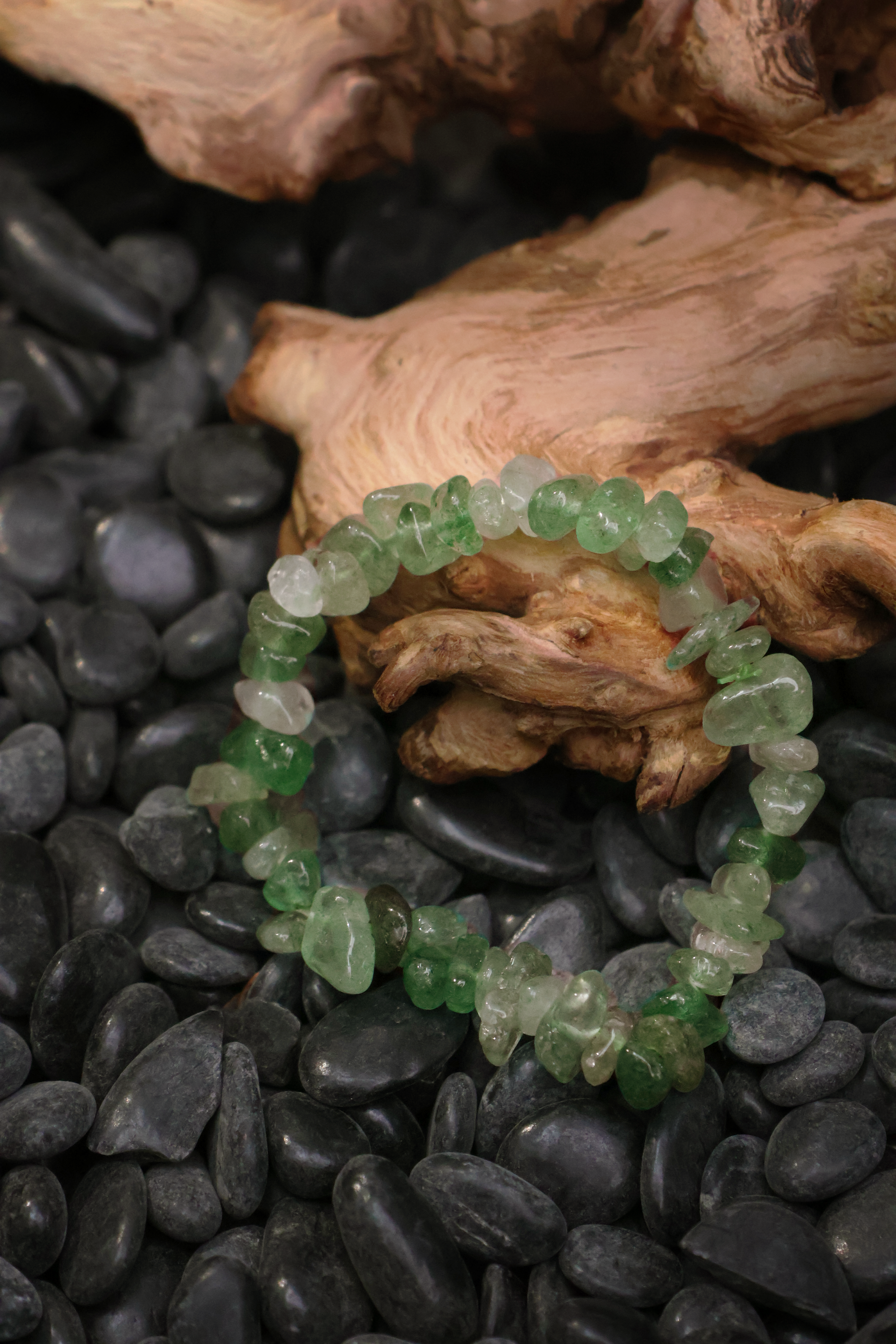 Tibetan Green Phantom - Power Catalyst Raw Bracelet