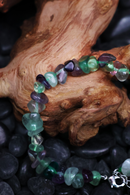Tibetan Well-being Catalyst - Green Fluorite Raw Bracelet（adjustable）
