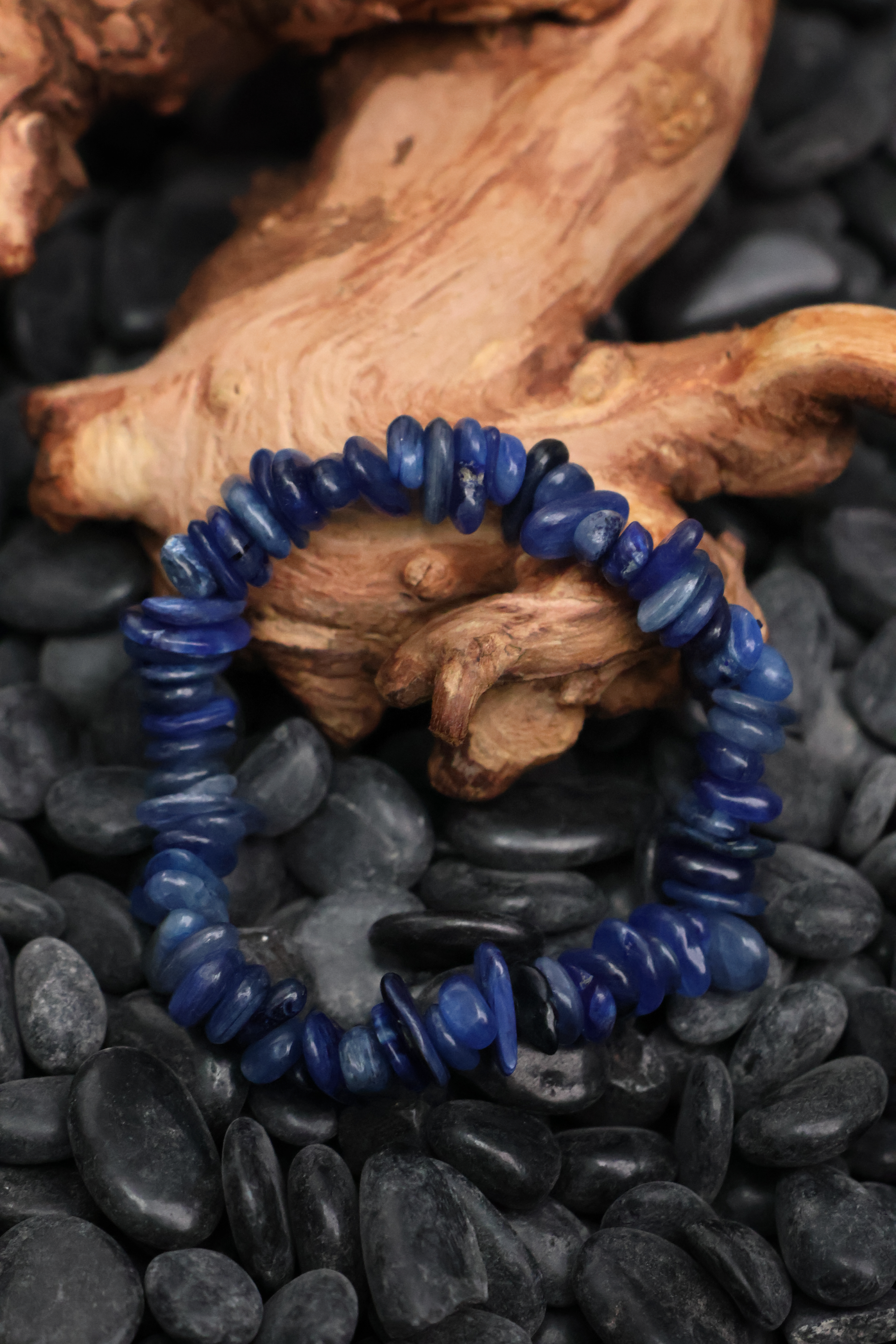 Tibetan Serene Aquamarine Raw Stone Bracelet